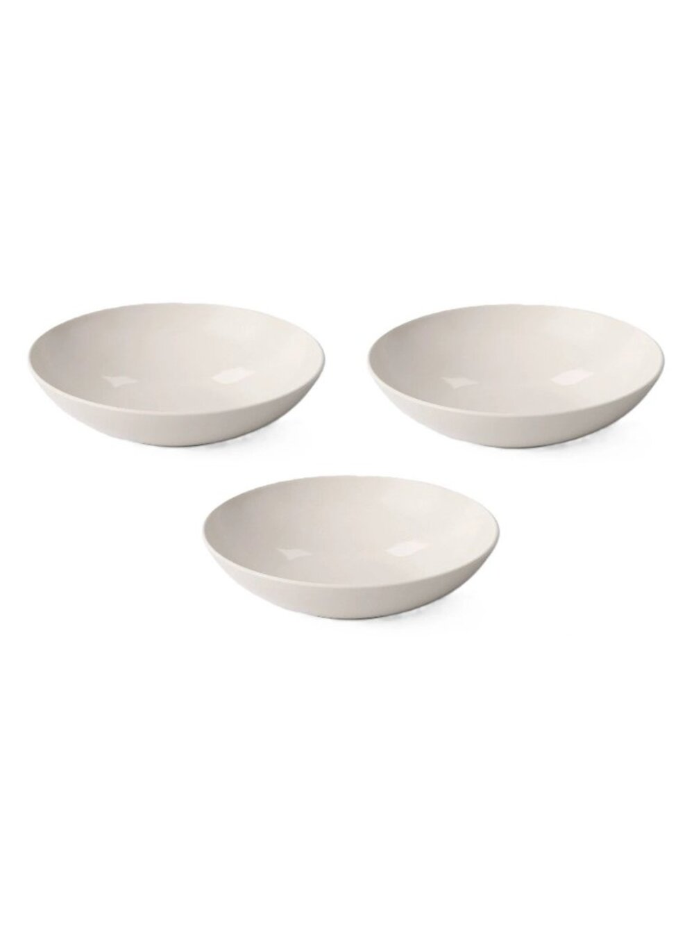 Threshold Set of 3 Ivory Off White Large 67 oz Serving Bowls BPA Free Plastic